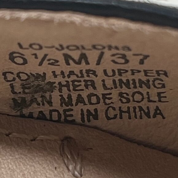 Louise Et Cie Jolon Mob Wife Leopard Cow Hair Pointed Block Heel Pump Size 6.5 - Picture 8 of 11